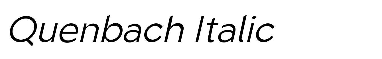 Quenbach Italic